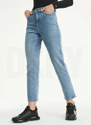 Wash DKNY Slim Straight Women's Jeans | Malaysia_D1342