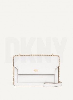 White DKNY Millie Women's Shoulder Bags | Malaysia_D1842