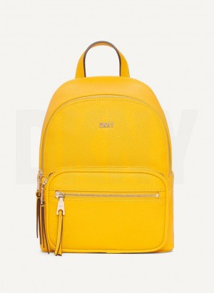 Yellow DKNY Maxine Women's Backpacks | Malaysia_D1789