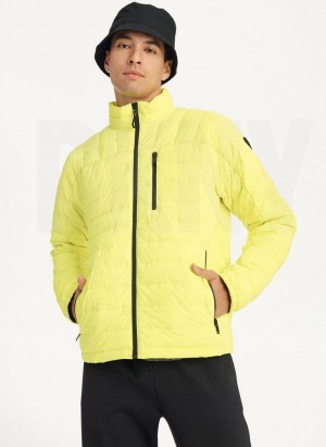 Yellow DKNY Packable Men's Puffer Jacket | Malaysia_D0452